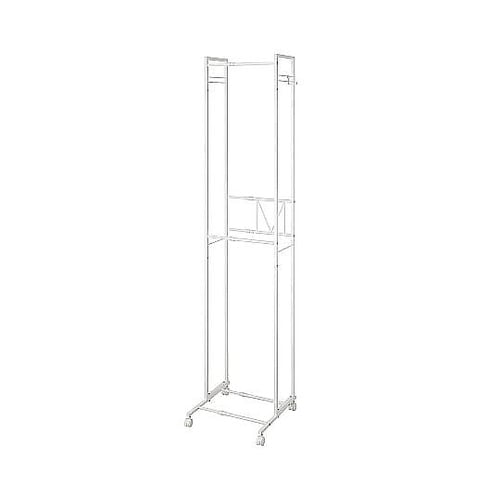 ハンガーラック 2段 スリム 伸縮タイプ