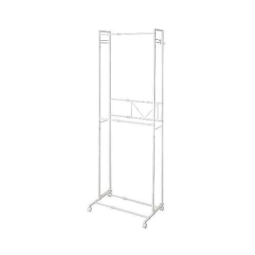 ハンガーラック 2段 ワイド 伸縮タイプ