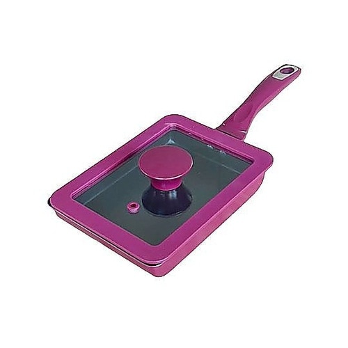 卵焼き器 13×18cm ガラス蓋付き