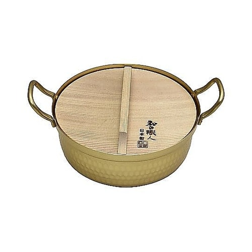 両手鍋 18cm 和の職人 アルミ浅型鍋