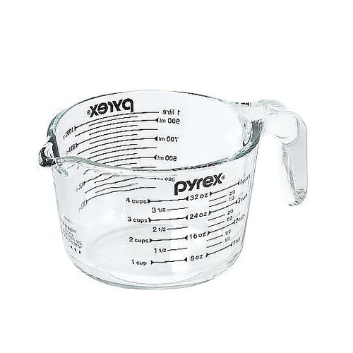 PYREX 計量カップ 1L 耐熱ガラス