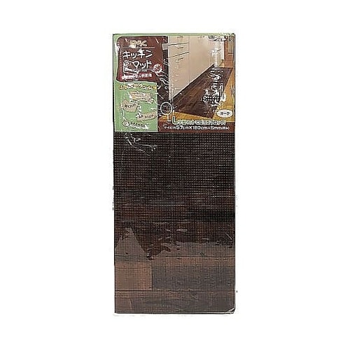 キッチンマット 木目調 L字型 57×1