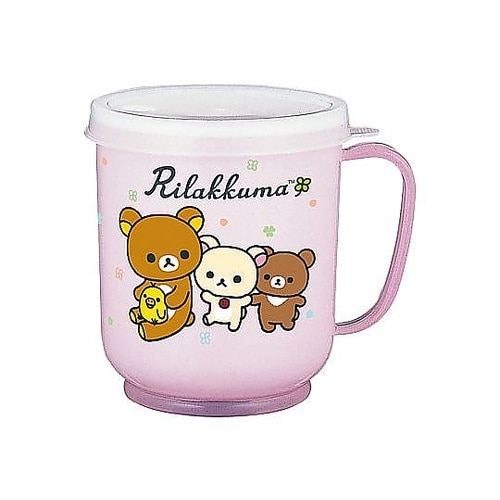 コップ 300mL 蓋付カラーコップ リ