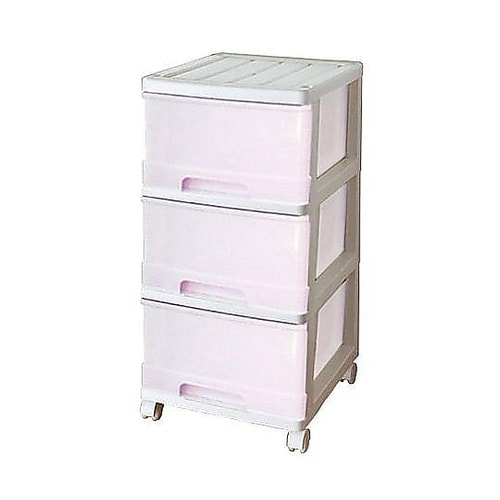 チェスト 深型 収納ケース 3段 キャス