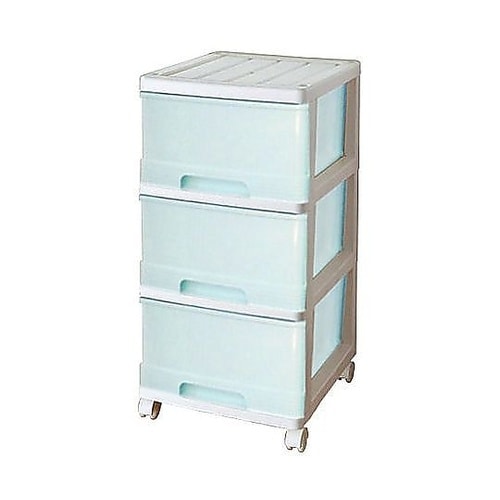チェスト 深型 収納ケース 3段 キャス