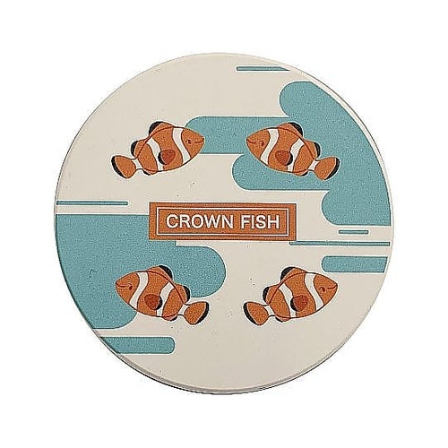 コースター 9cm 吸水 海のいきもの