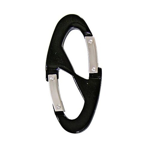 Wフックカラビナ 小 ブラック No.1