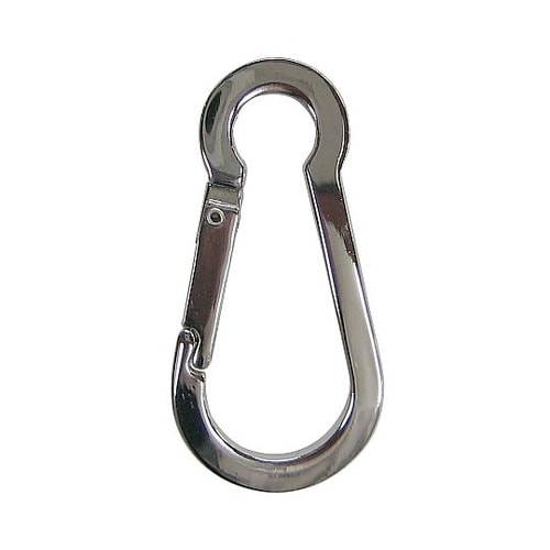 角型スプリングフック ニッケル No.1