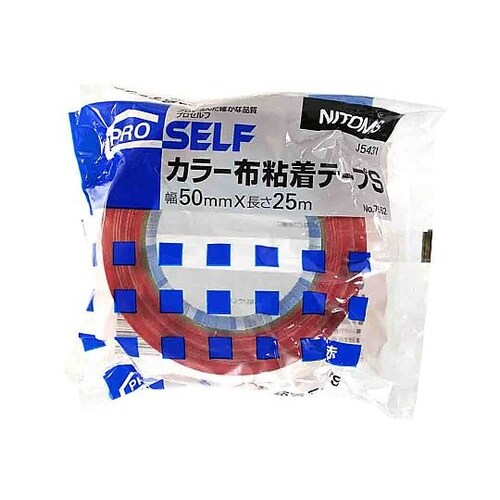 カラー布粘着テープS 赤 J5431