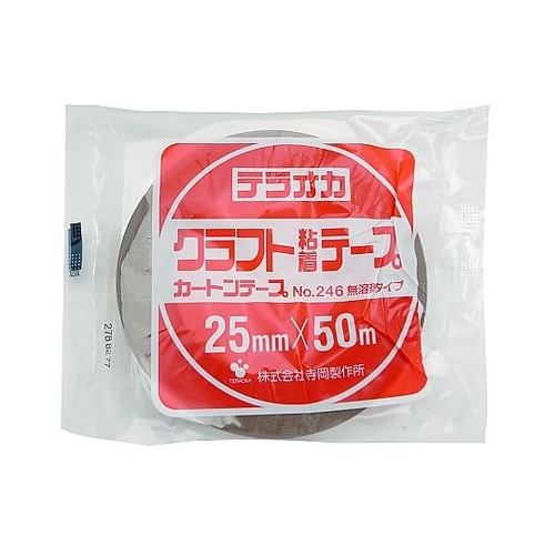 クラフト粘着 カートンテープ 幅25mm