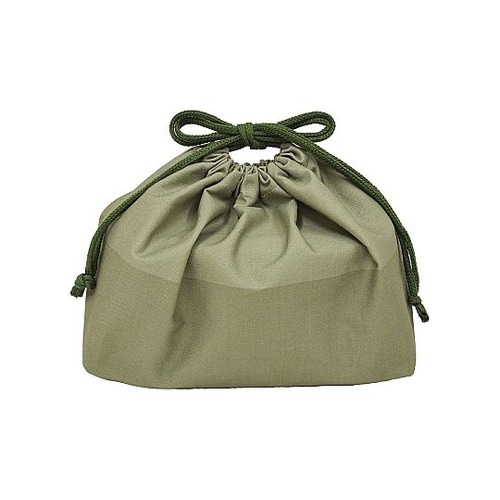 保冷ランチ巾着 モノクローム カーキ