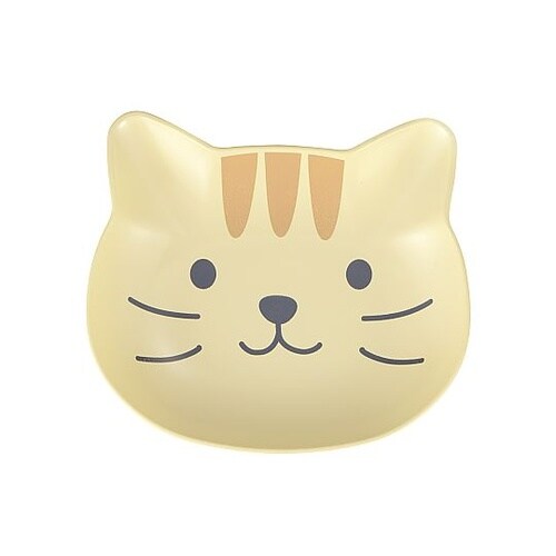 catte face 抗菌 プレート 茶