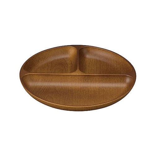 ランチプレート Woody オーバルブラ