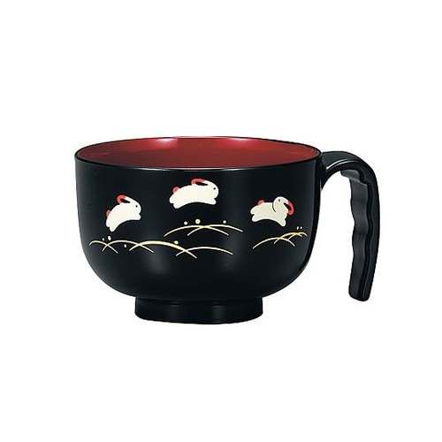 汁椀 らくらく汁椀 朱 遊ゆう 黒