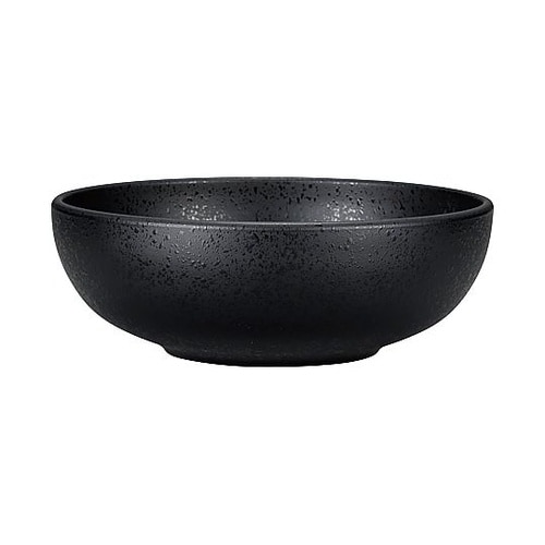ボウル 19cm 石目塗 黒 M1801