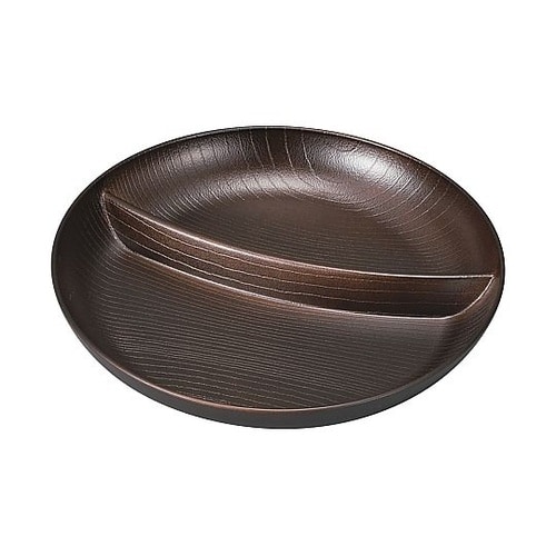 ランチプレート 欅杢目サークルプレート