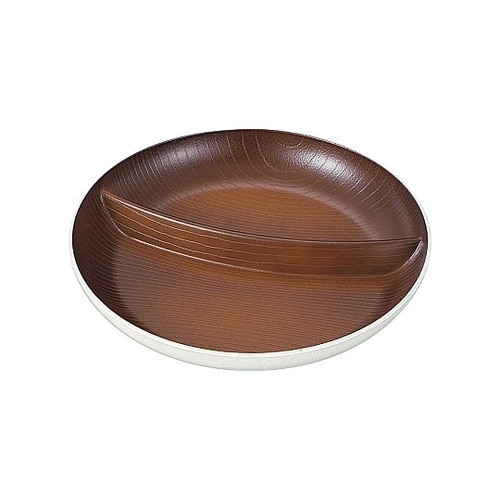 ランチプレート 欅杢目サークルプレート