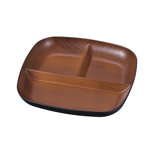 ランチプレート 欅杢目スクウェアプレート