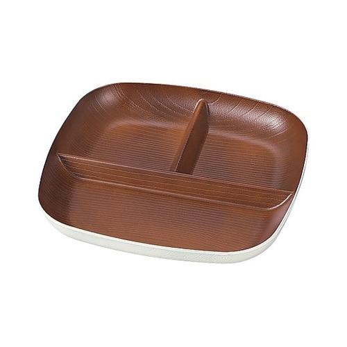 ランチプレート 欅杢目スクウェアプレート