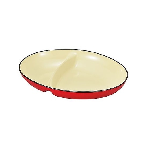 ボウル 仕切付オーバルボール ナチュール