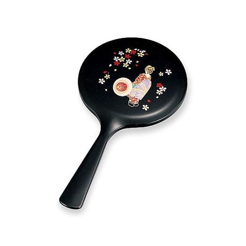 手鏡 雅手鏡 小 山中塗 和風 舞妓 M