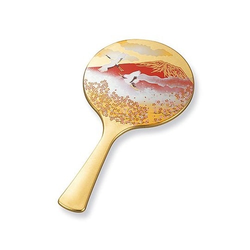 手鏡 雅手鏡 中 箔工芸 山中塗 和風