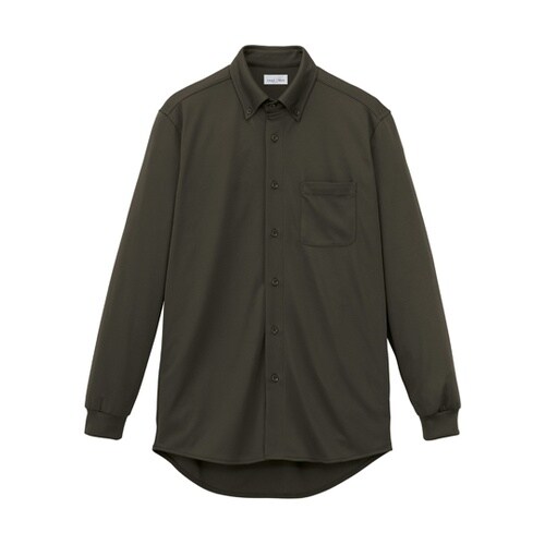 ユニセックスボタンダウン長袖シャツ カー