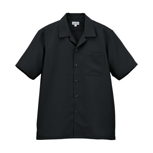 ユニセックスシャツジャケット ブラック