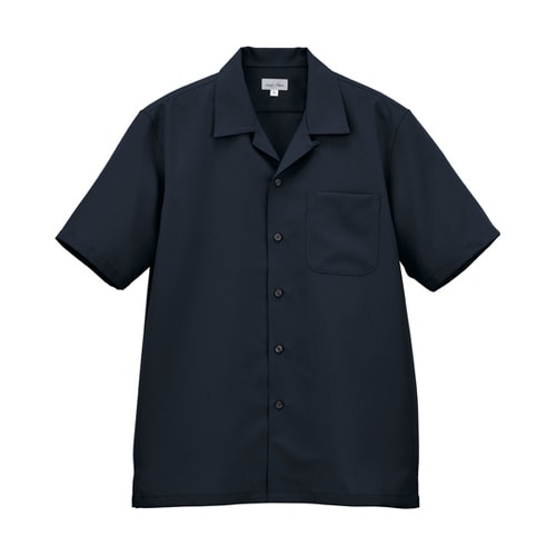 ユニセックスシャツジャケット ネイビー