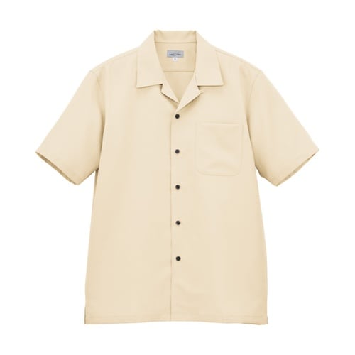 ユニセックスシャツジャケット アイボリー