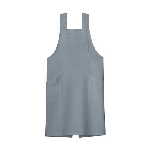 H型胸当てエプロン ブルーグレー M F