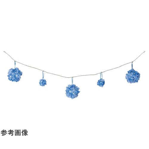 ポンポンあじさいガーランド ブルー 55