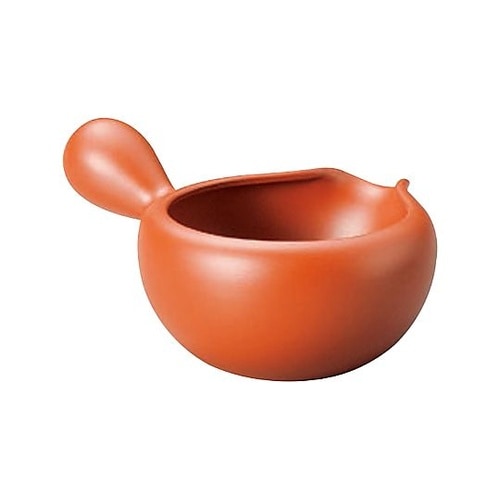 玉光 小花手付湯さまし 朱泥内 Y100