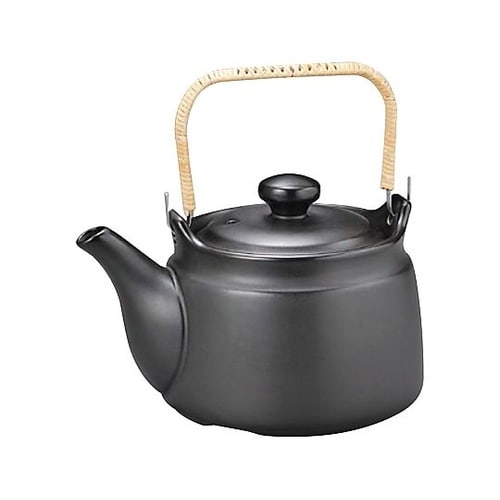 耐熱土瓶8号 黒釉 Y1052 RDB3