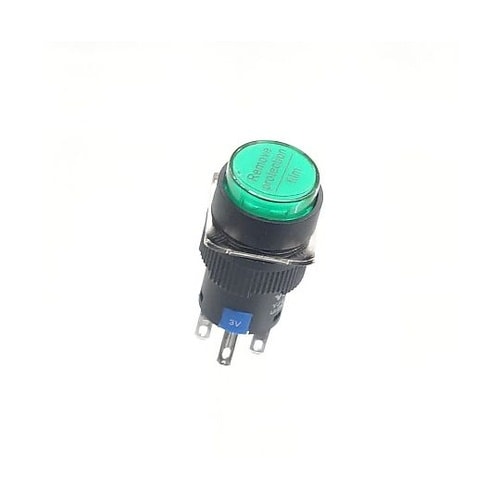 φ16LED照光式押しボタンスイッチ(緑