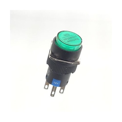 φ16LED照光式押しボタンスイッチ(緑