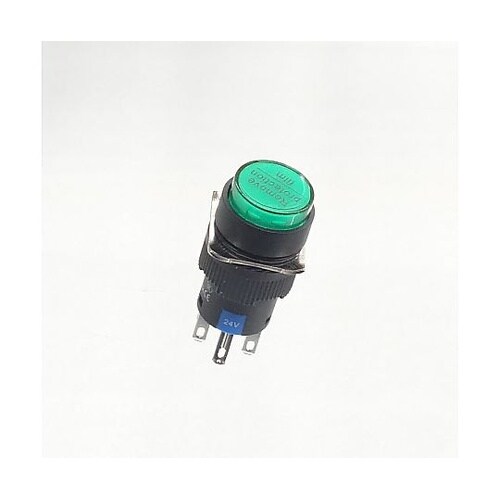 φ16LED照光式押しボタンスイッチ(緑