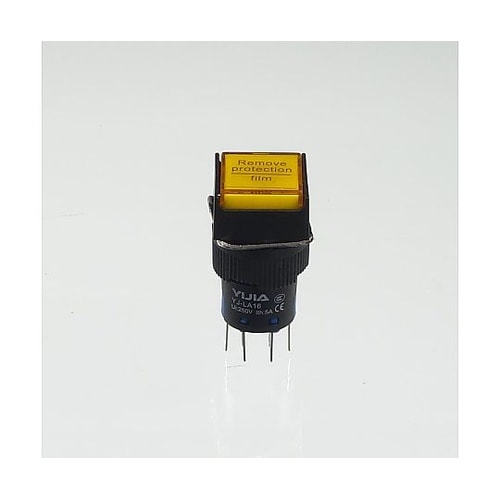 φ16LED照光式押しボタンスイッチ(黄