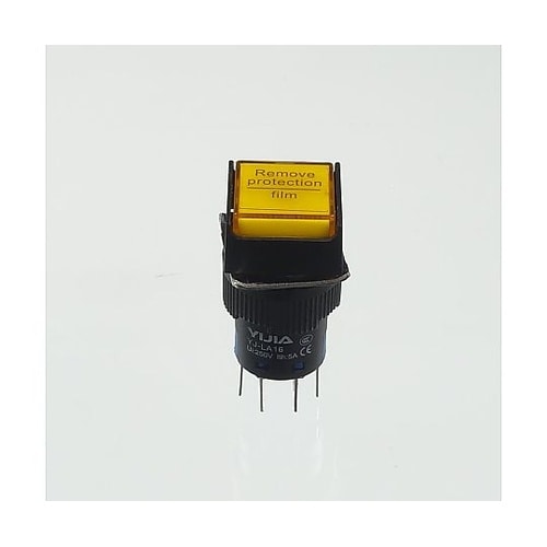 φ16LED照光式押しボタンスイッチ(黄