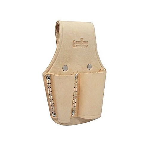 牛ヌメ皮製ペンチ・工具2丁差し 175m