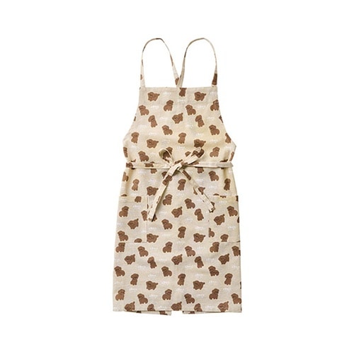 エプロン 着脱のしやすい前結び&バックク