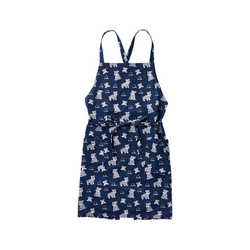 エプロン 着脱のしやすい前結び&バックク