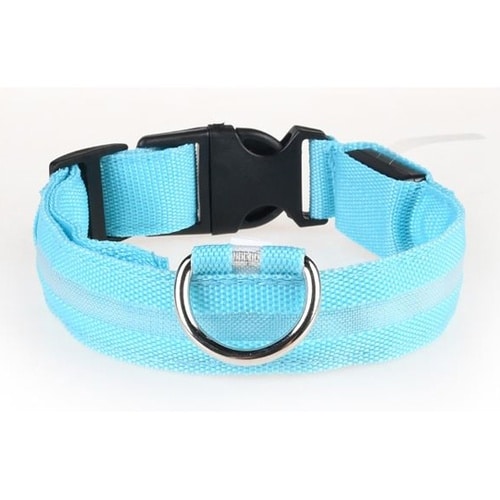 充電式LEDライト首輪 ブルー DL−Y