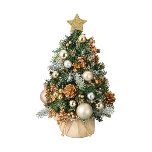 デコレーション卓上ミニツリー ゴールド