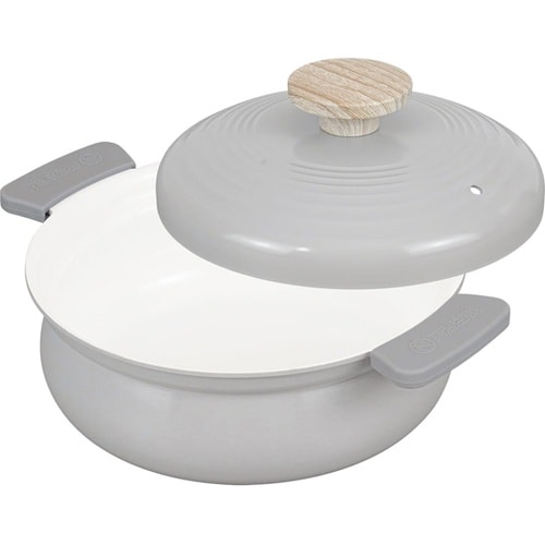 軽いセラミック IH卓上鍋18LGY R