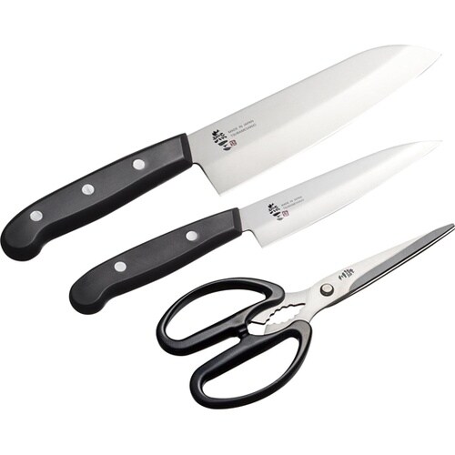 燕三 包丁&キッチンハサミ3点A EM−