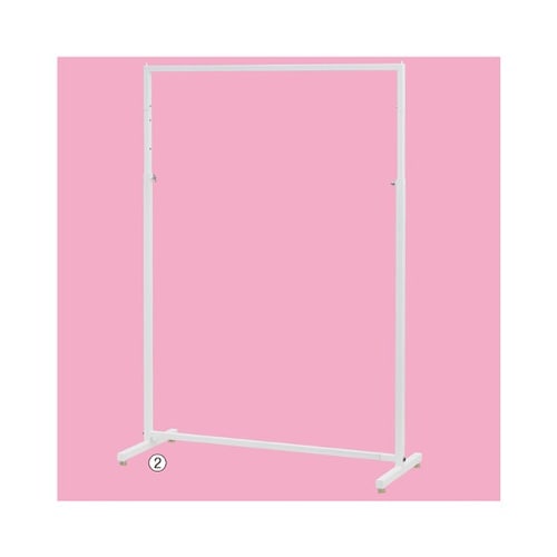 角パイプハンガーラック ホワイト 幅12