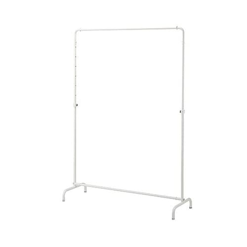 丸パイプハンガーラック ホワイト 幅12