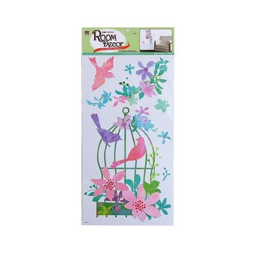 PLK109 ルームデコステッカー鳥かご