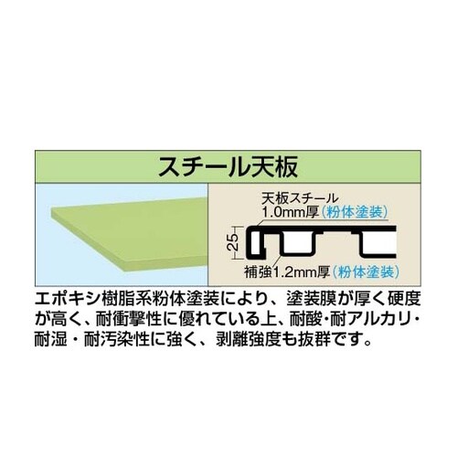 軽量立作業台(KD/350kg/スチール